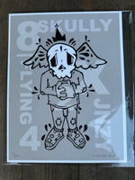 FLYING SKULLY Limited Edition Print