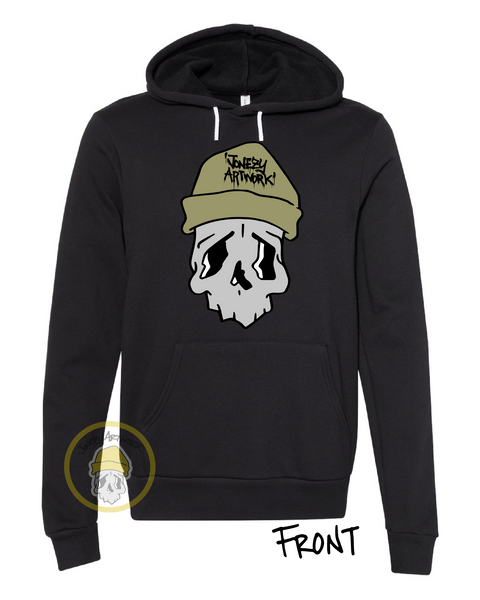 OG SKULLY OLIVE GREEN HOODIE